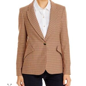 L'AGENCE Chamberlain Houndstooth Blazer